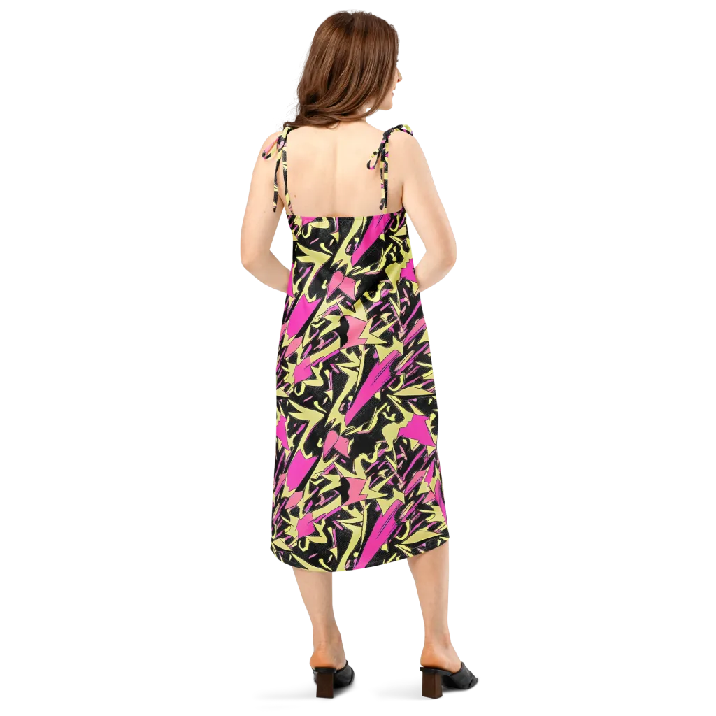 Acid Static on Slip Dress — Back