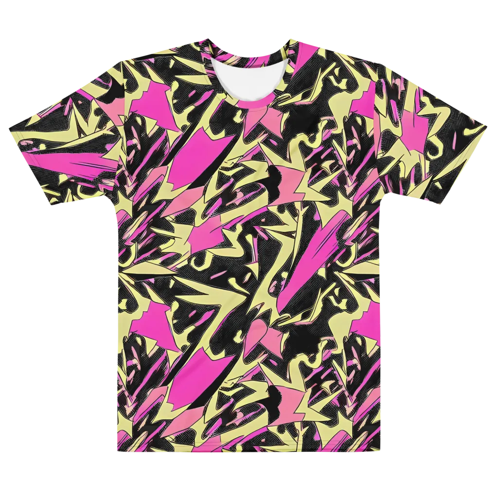 Acid Static on Men's Cotton Crew Neck T-Shirt — Front