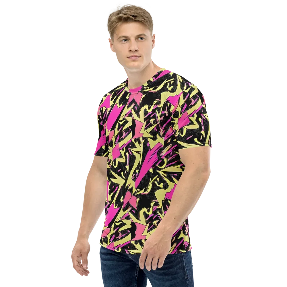 Acid Static on Men's Crew Neck T-Shirt — Left