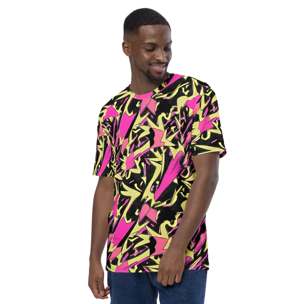Acid Static on Men's Crew Neck T-Shirt — Left