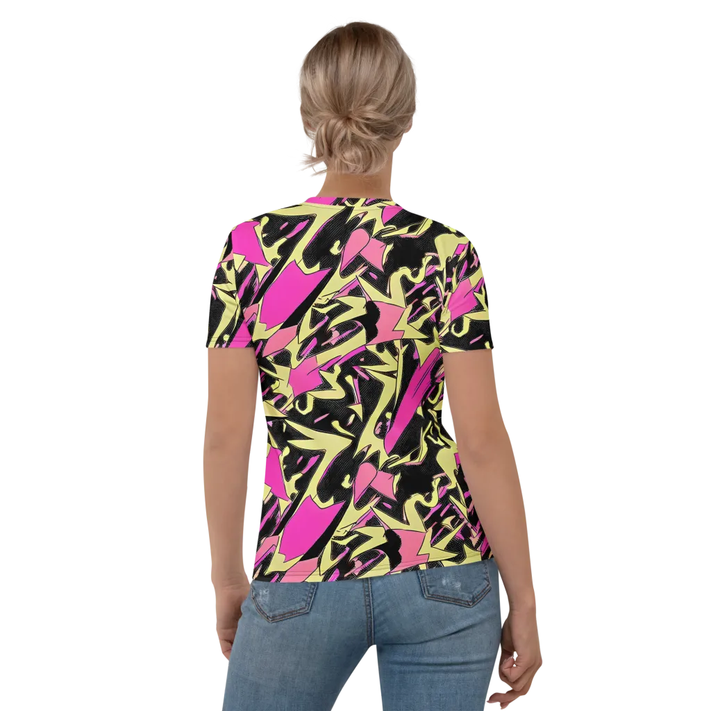 Acid Static on Women's Crew Neck T-Shirt — Back