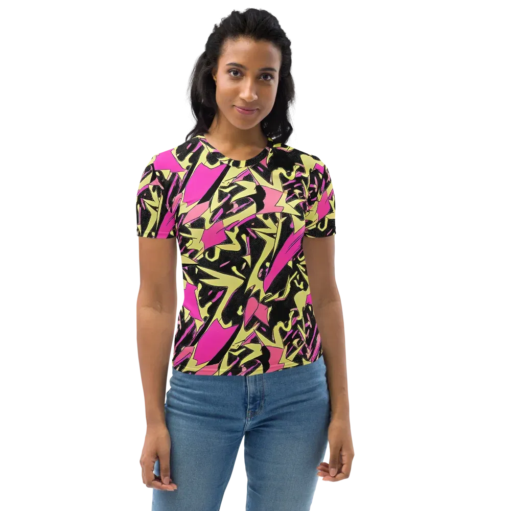 Acid Static on Women's Crew Neck T-Shirt — Front