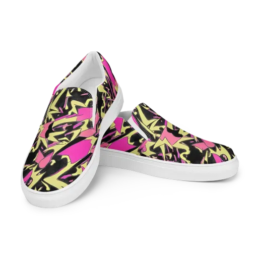 Acid Static on a Men's Slip-On Canvas Shoes