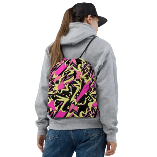 Acid Static on a Drawstring Bag