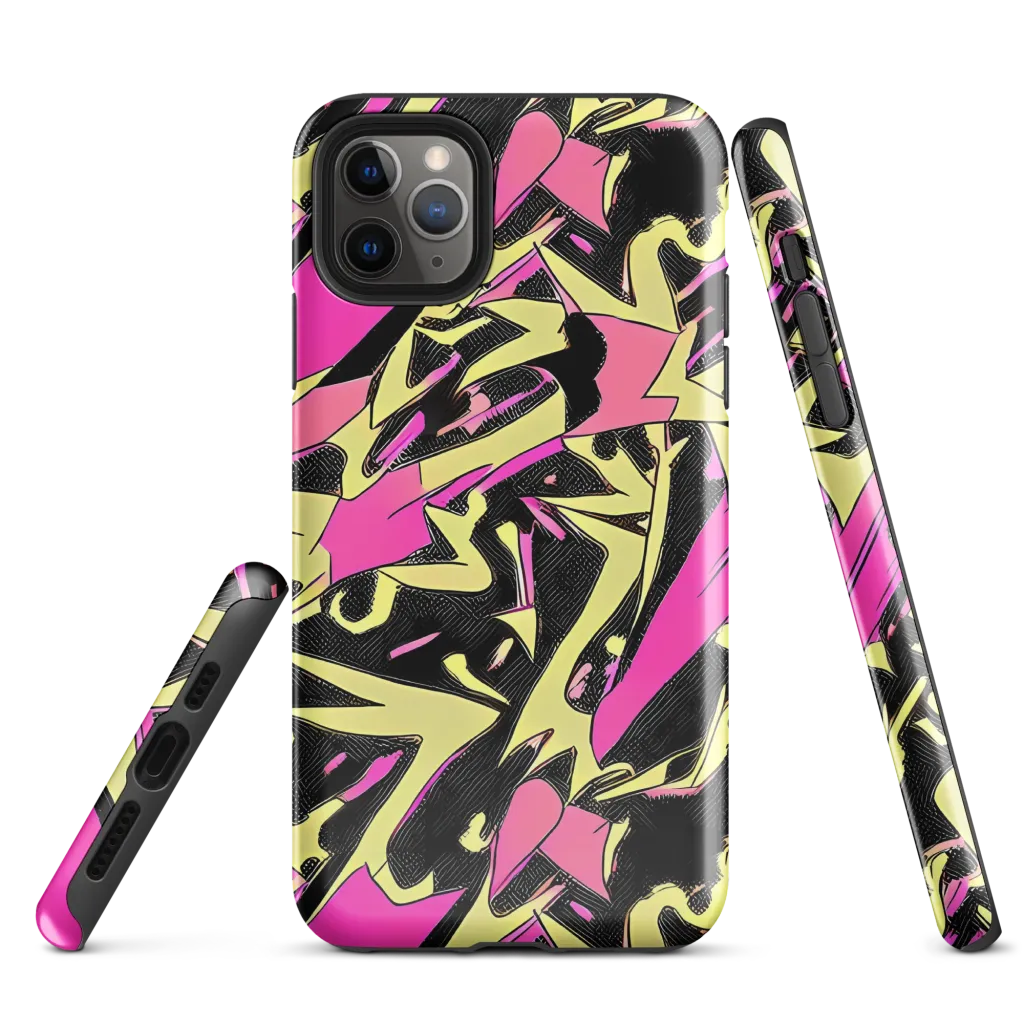 Acid Static on Tough Case for iPhone® — Front
