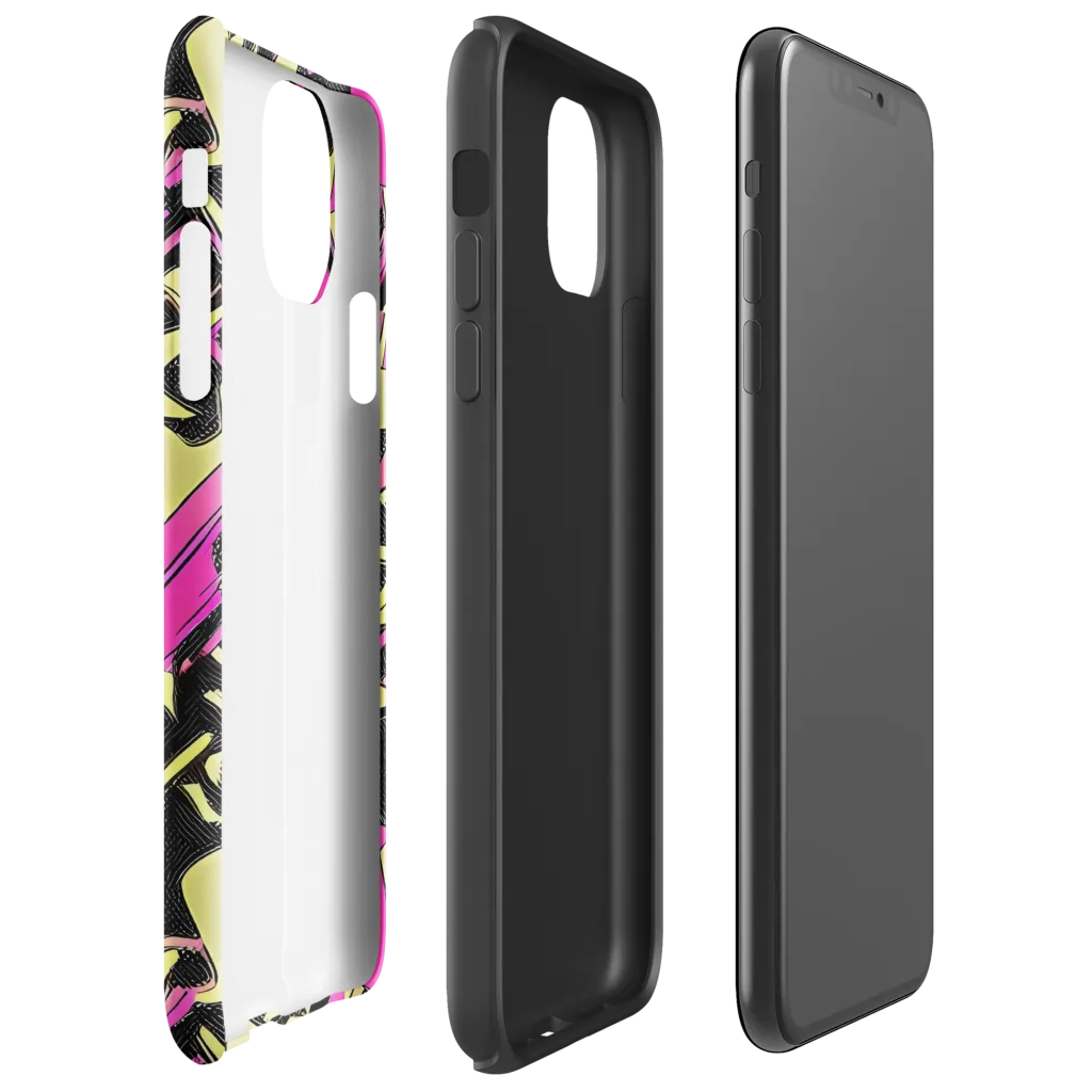 Acid Static on Tough Case for iPhone® — Right