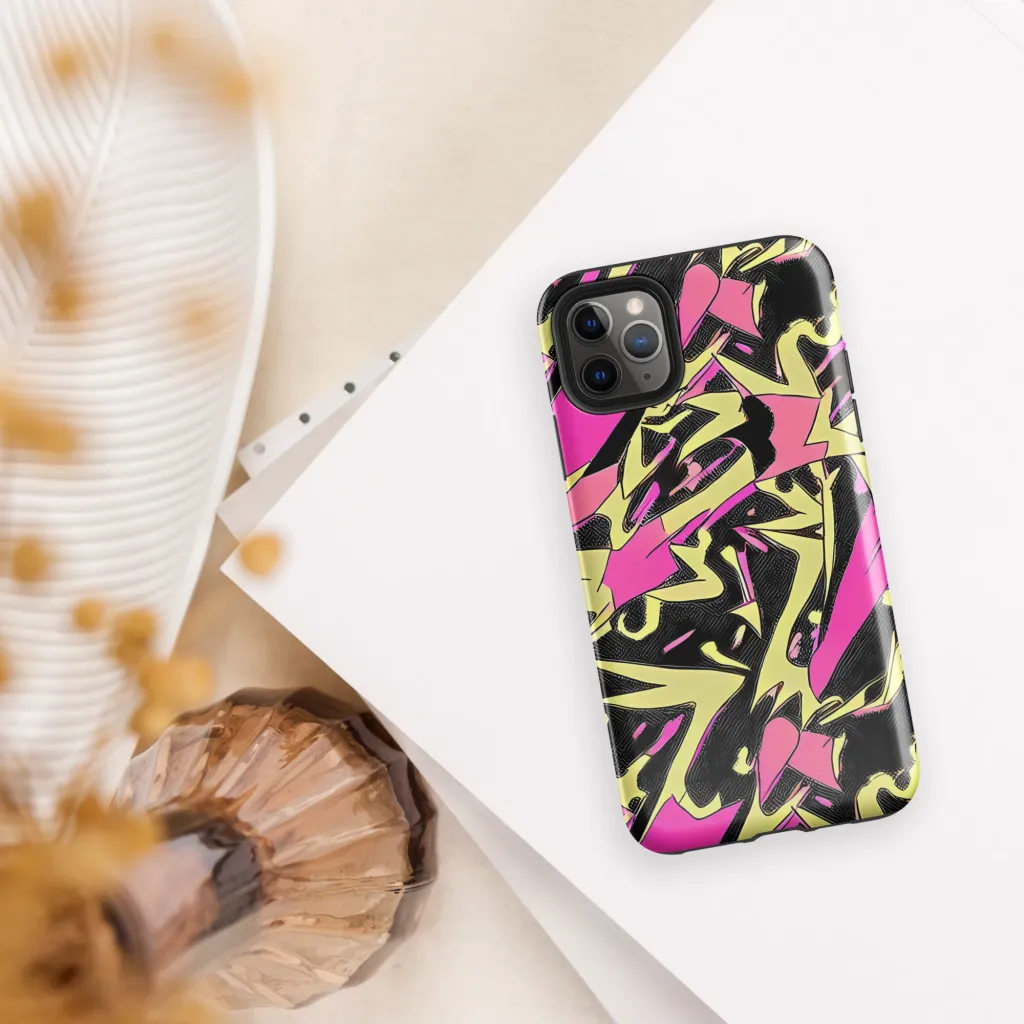 Acid Static on Tough Case for iPhone® — Front