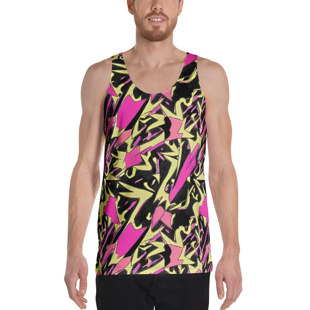 Acid Static on Men's Tank Top — Front