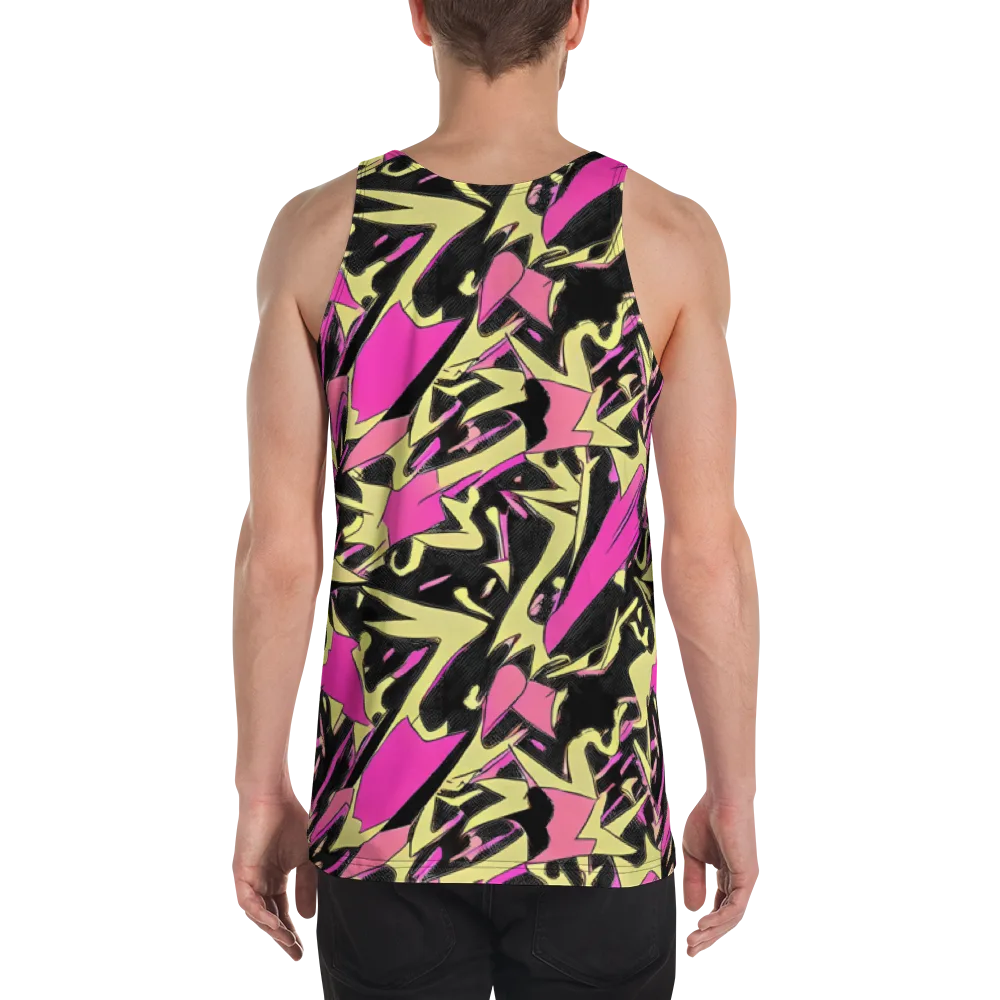 Acid Static on Men's Tank Top — Back