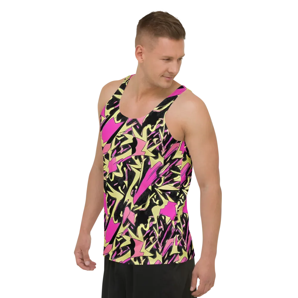 Acid Static on Men's Tank Top — Left Front