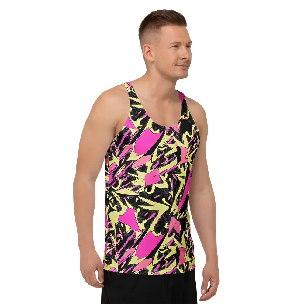 Acid Static on Men's Tank Top — Right Front