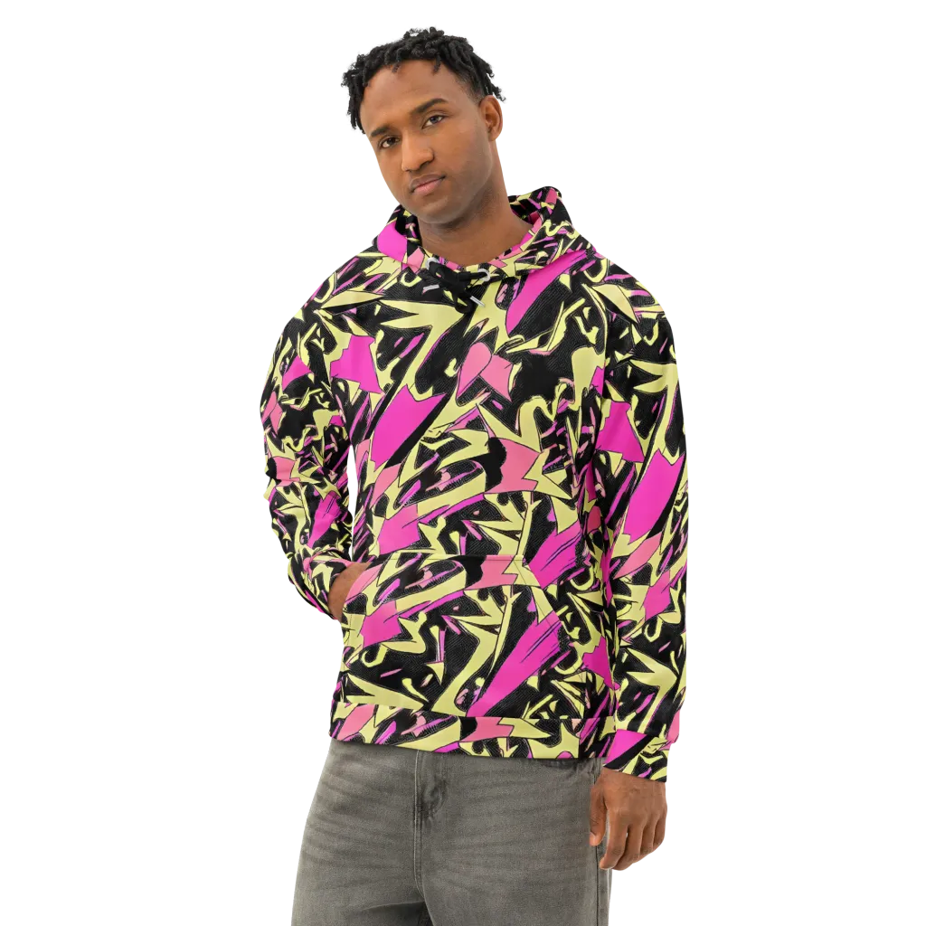 Acid Static on Cotton Hoodie — Left Front