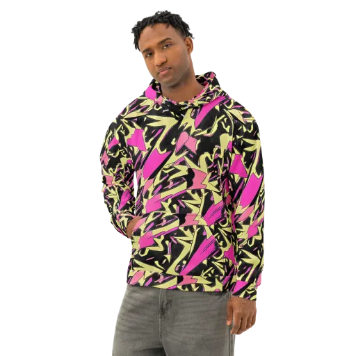 Acid Static on a Cotton Hoodie