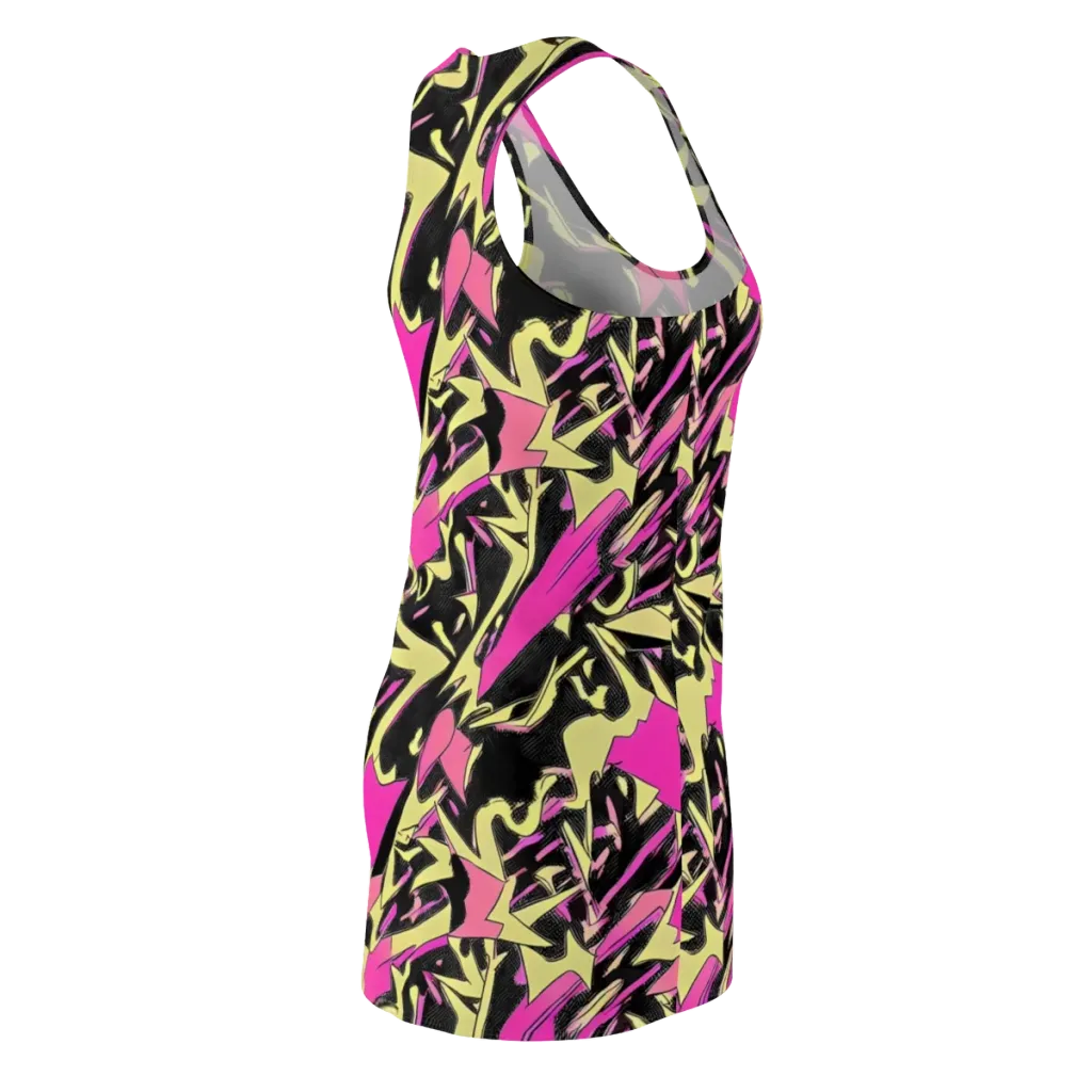 Acid Static on Racerback Dress — Back Side