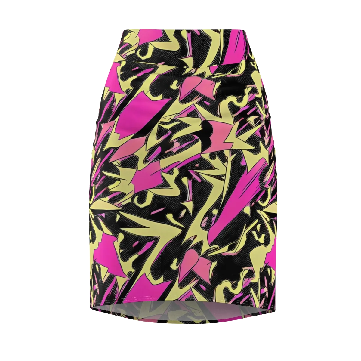 Acid Static on Pencil Skirt — Front