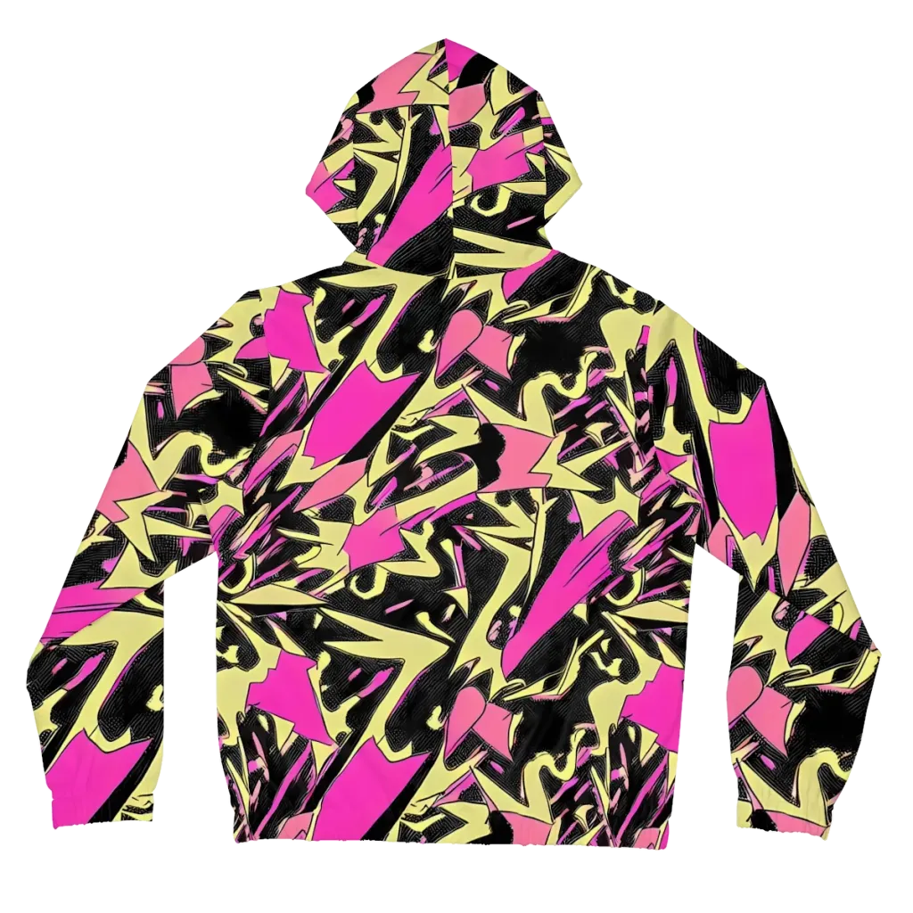 Acid Static on Women's Full-Zip Hoodie — Back