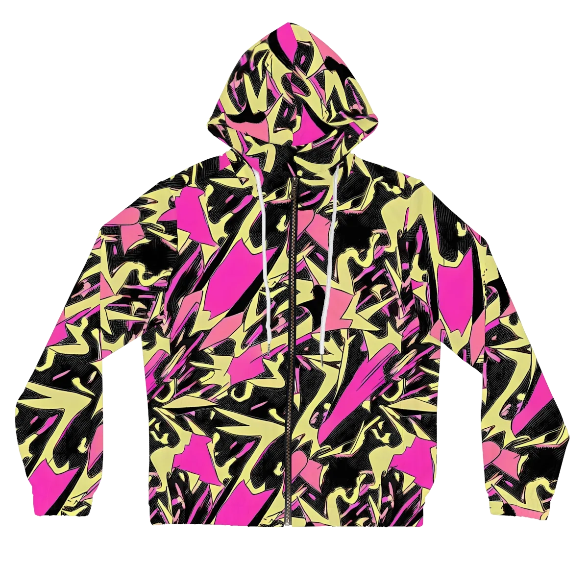 Acid Static on Women's Full-Zip Hoodie — Front