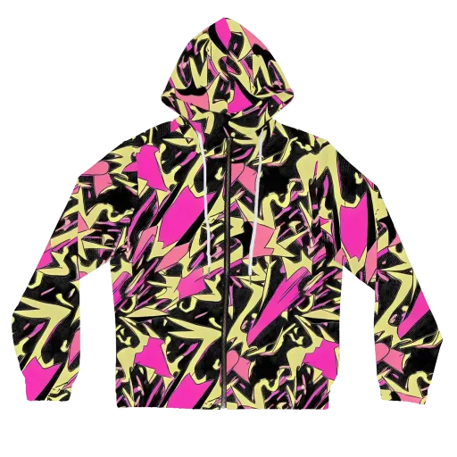 Acid Static on a Women's Full-Zip Hoodie