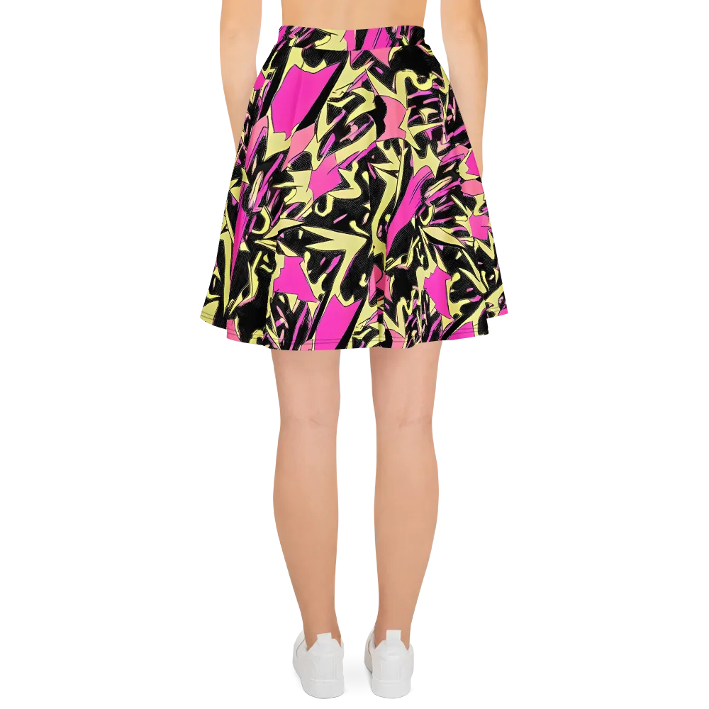 Acid Static on Skater Skirt — Back