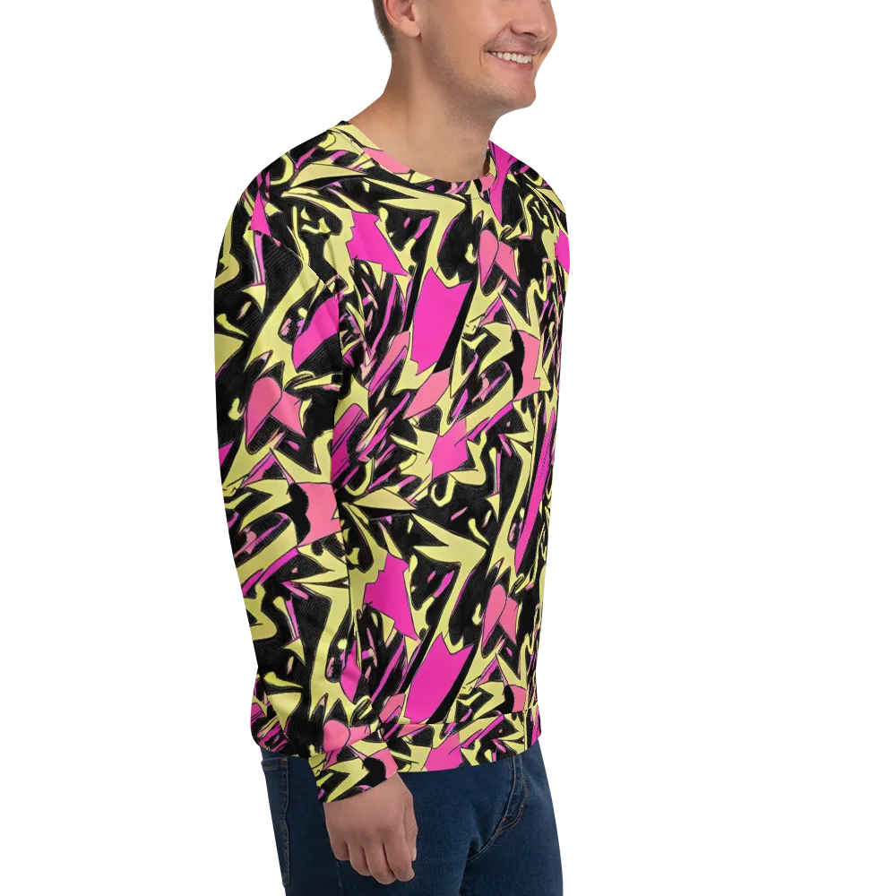 Acid Static on Sweatshirt — Right Front