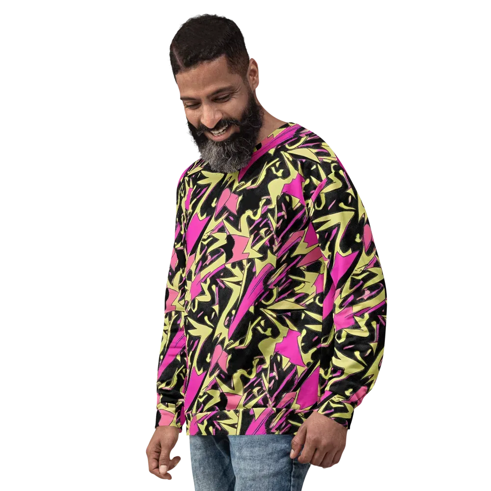 Acid Static on Sweatshirt — Left Front