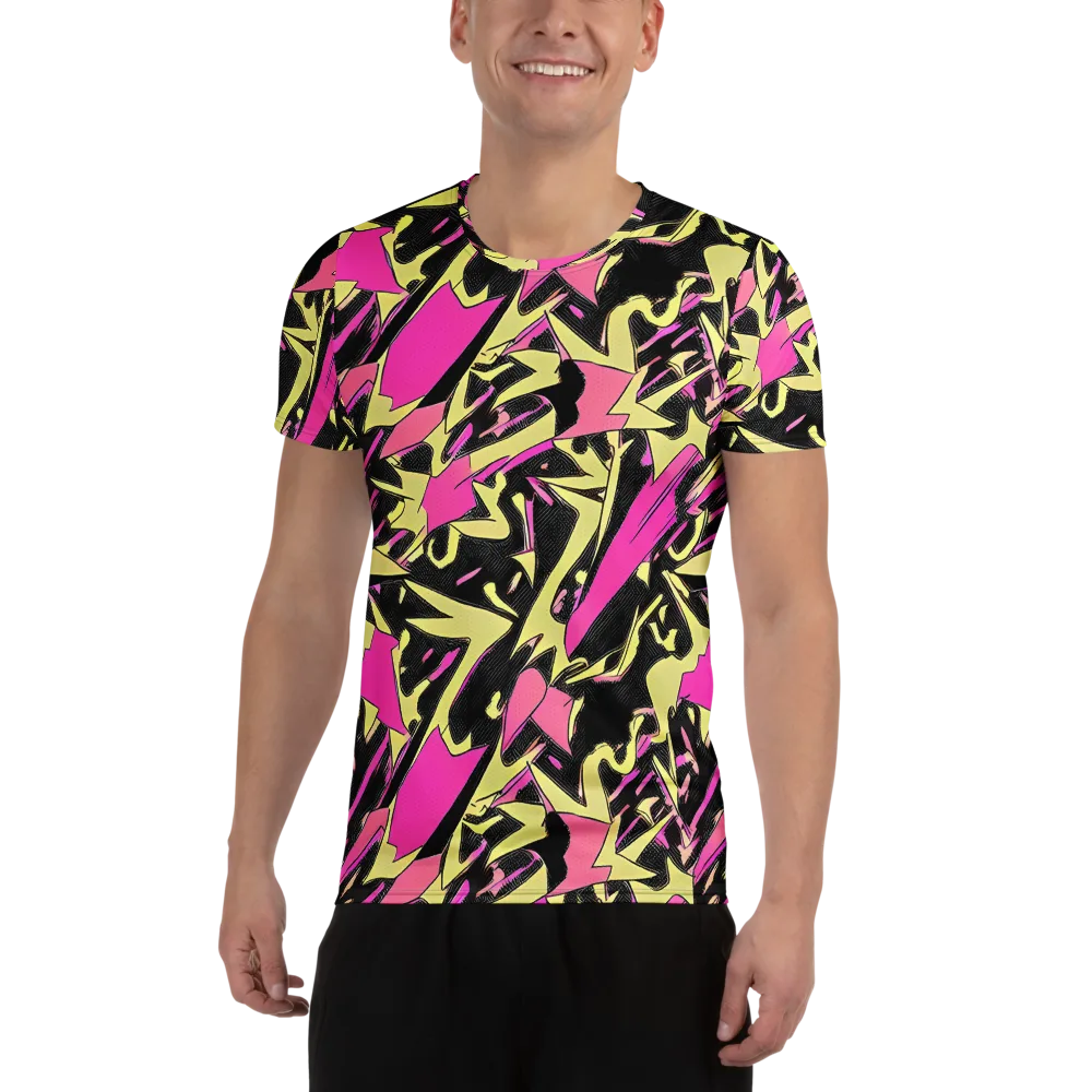 Acid Static on Men's Athletic T-Shirt — Front
