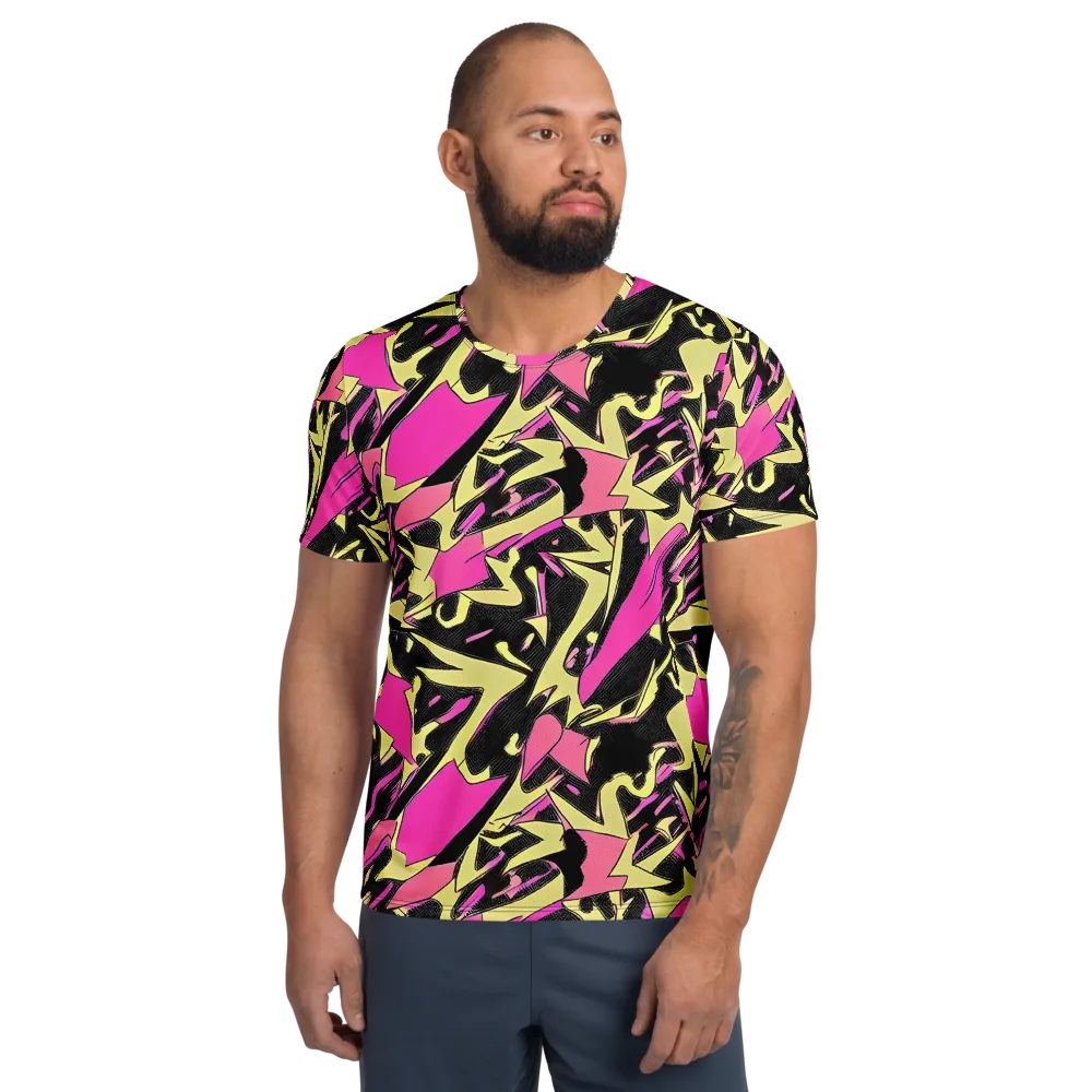 Acid Static on Men's Athletic T-Shirt — Front
