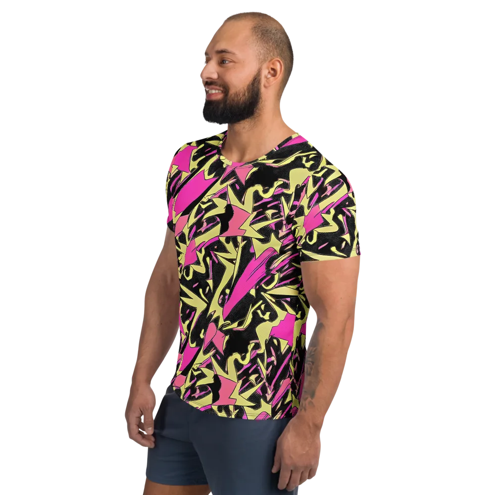 Acid Static on Men's Athletic T-Shirt — Left