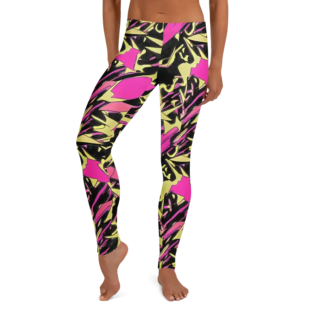 Acid Static on Leggings — Front