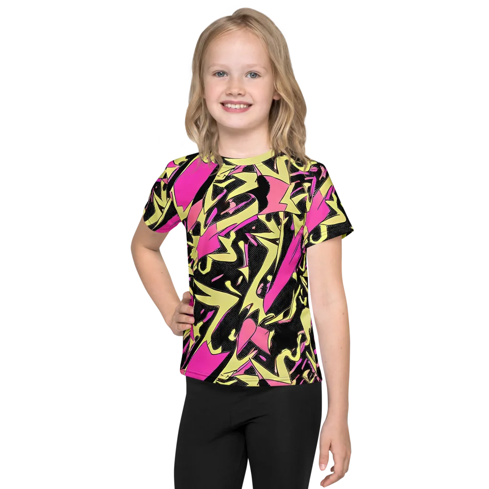 Acid Static on Kids Crew Neck T-Shirt — Front