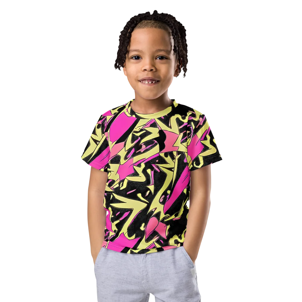 Acid Static on Kids Crew Neck T-Shirt — Front