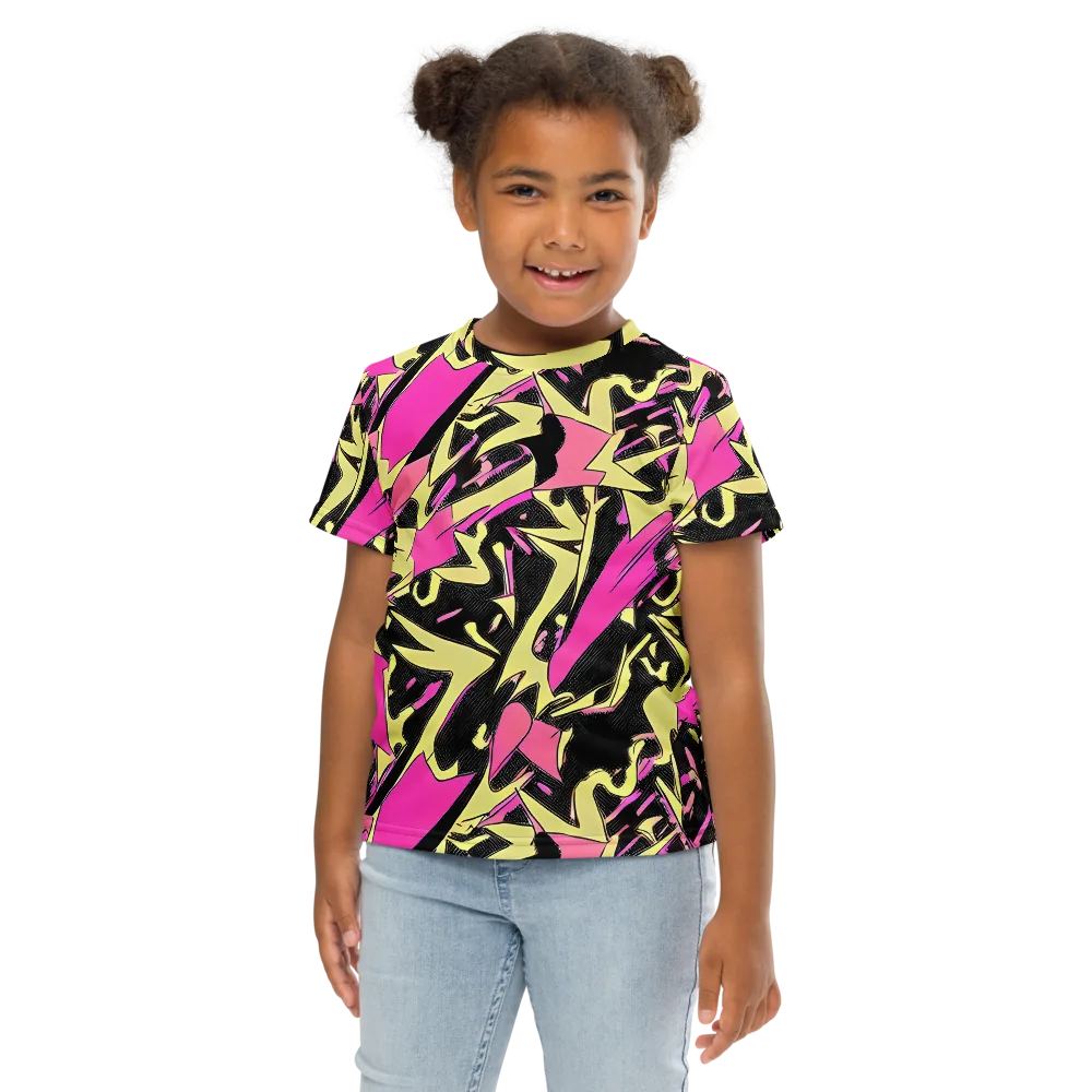 Acid Static on Kids Crew Neck T-Shirt — Front