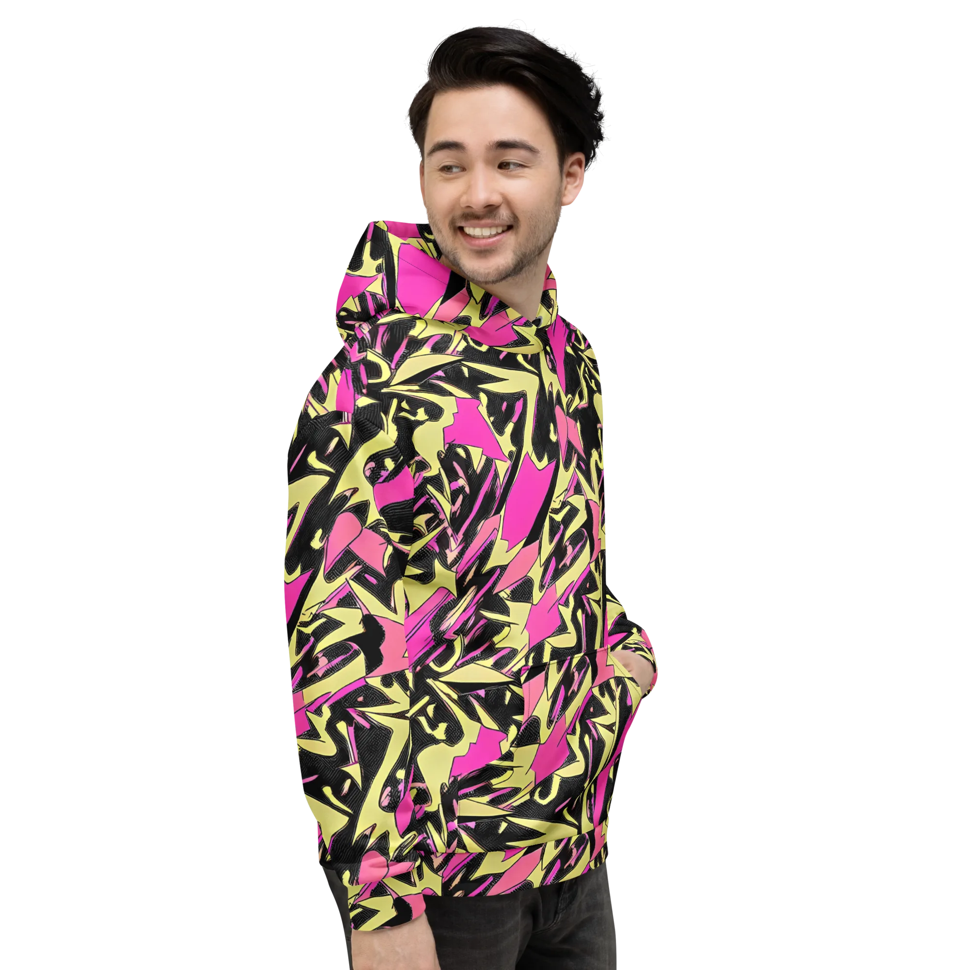 Acid Static on Hoodie — Right
