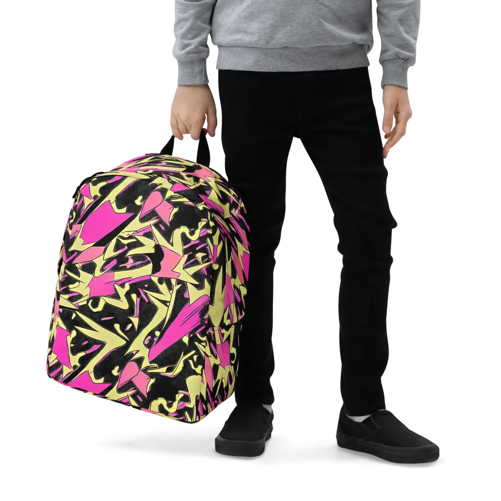 Acid Static on Minimalist Backpack — Zoomed-in