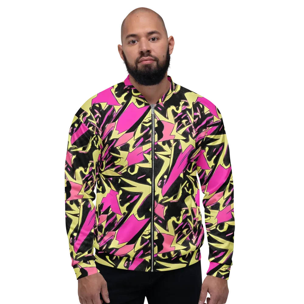 Acid Static on Bomber Jacket — Front