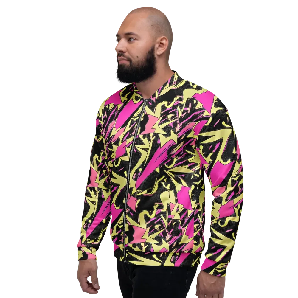 Acid Static on Bomber Jacket — Left