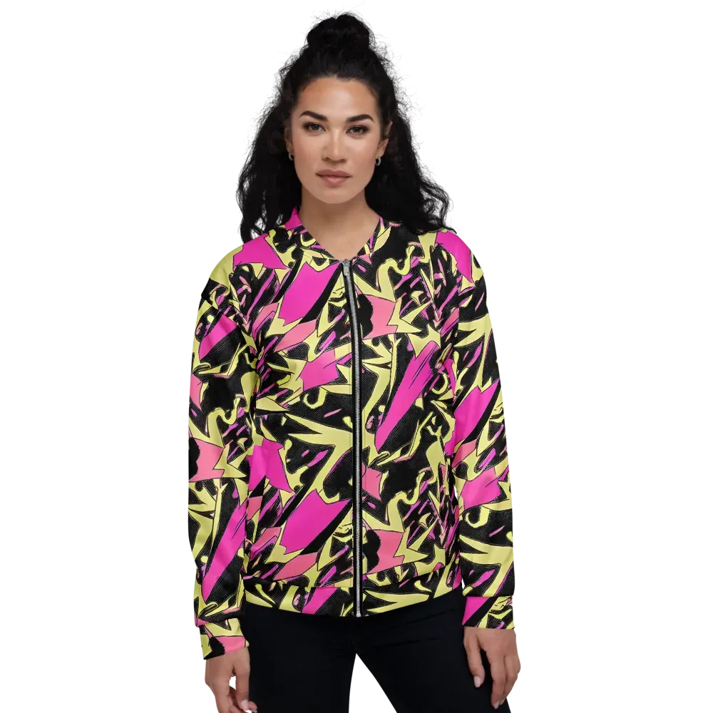 Acid Static on Bomber Jacket — Front