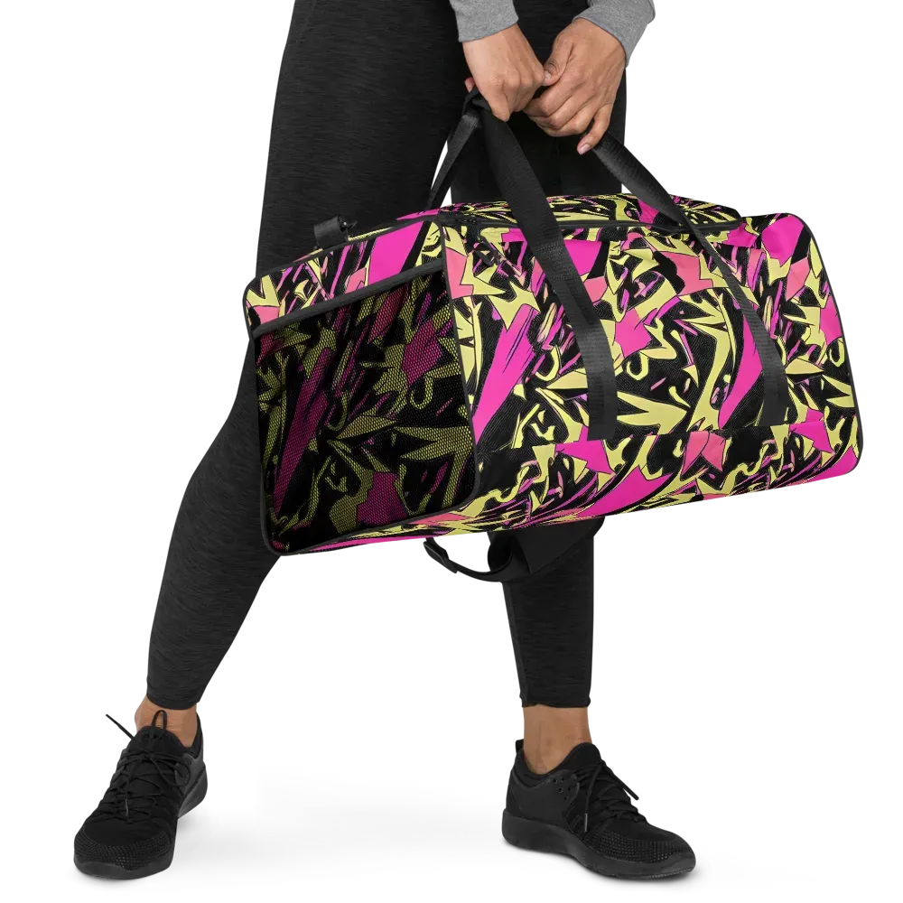 Acid Static on Duffle Bag — Right Front