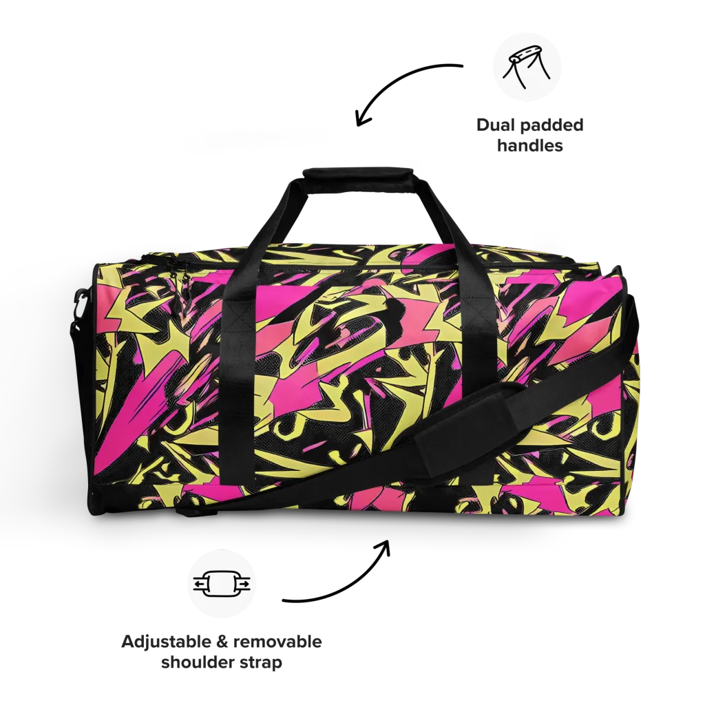 Acid Static on Duffle Bag — Front