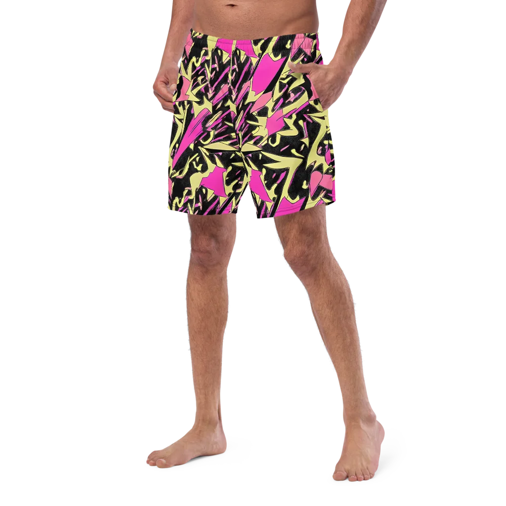 Acid Static on Swim Trunks — Left Front