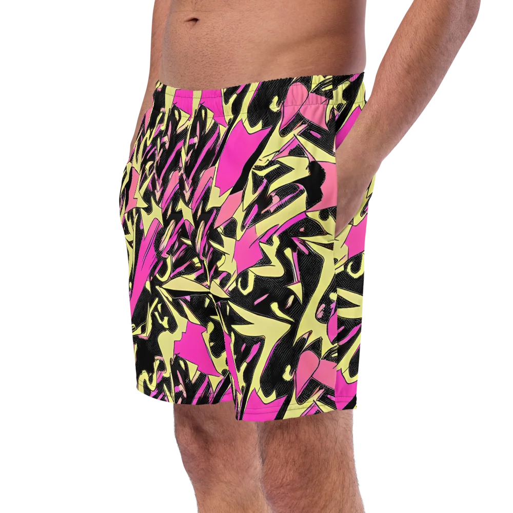 Acid Static on Swim Trunks — Left Front