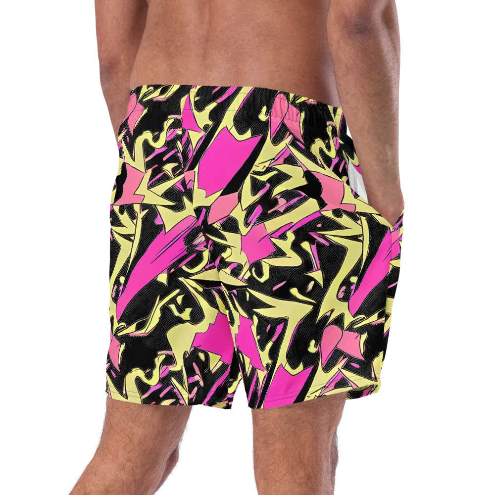 Acid Static on Swim Trunks — Right Back