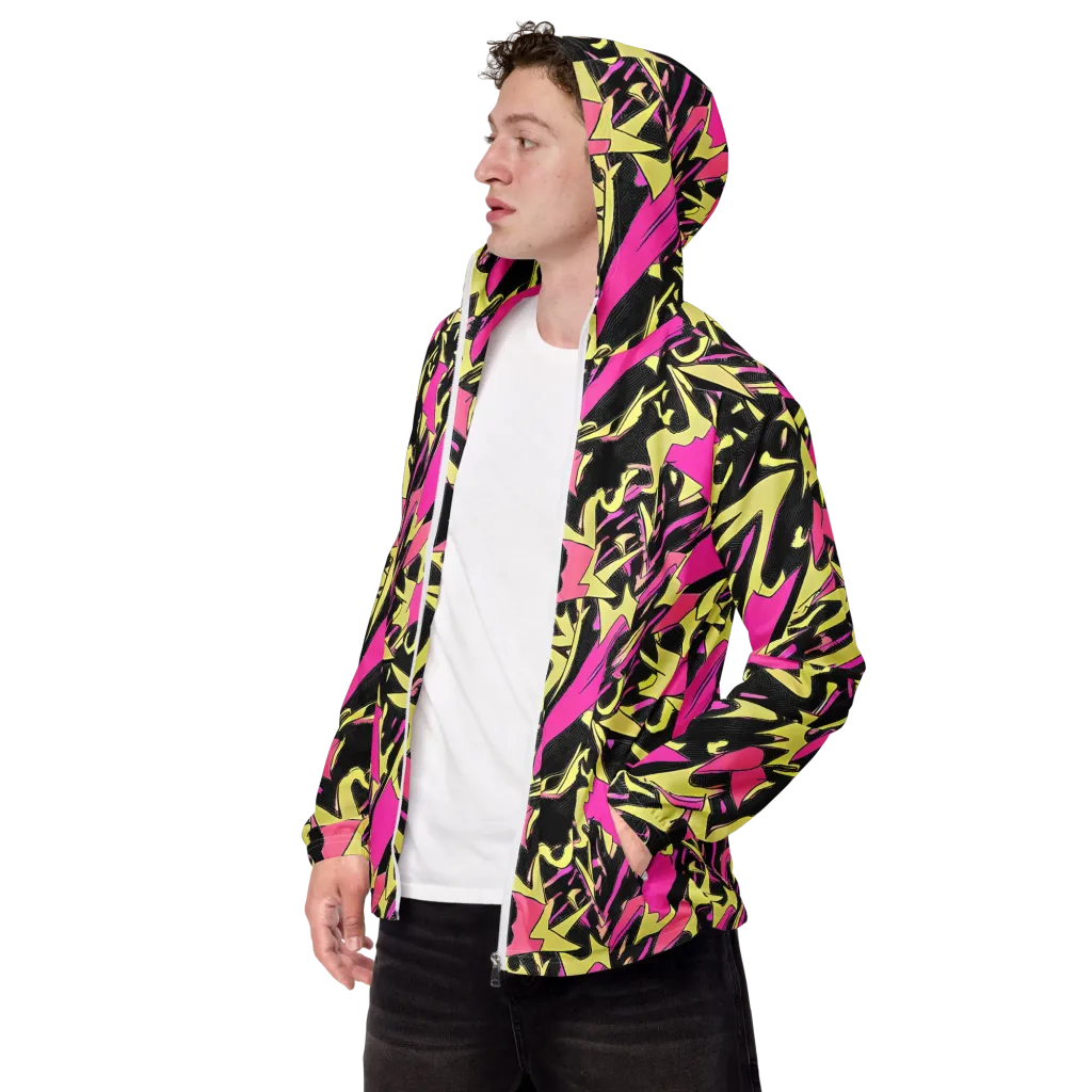Acid Static on Men's Windbreaker — Left Front