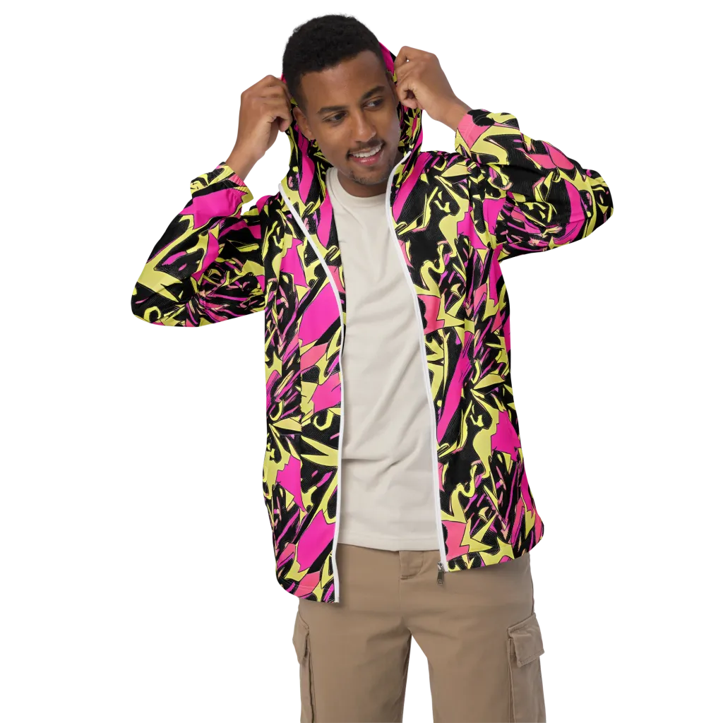 Acid Static on Men's Windbreaker — Front