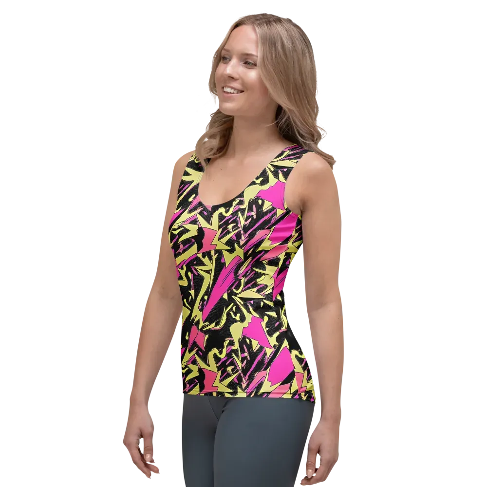 Acid Static on Women's Tank Top — Left Front