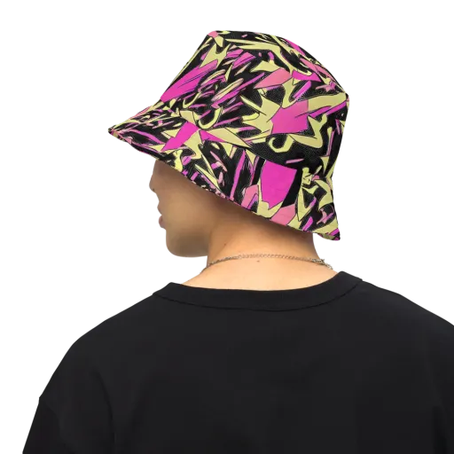 Acid Static on a Reversible Bucket Hat