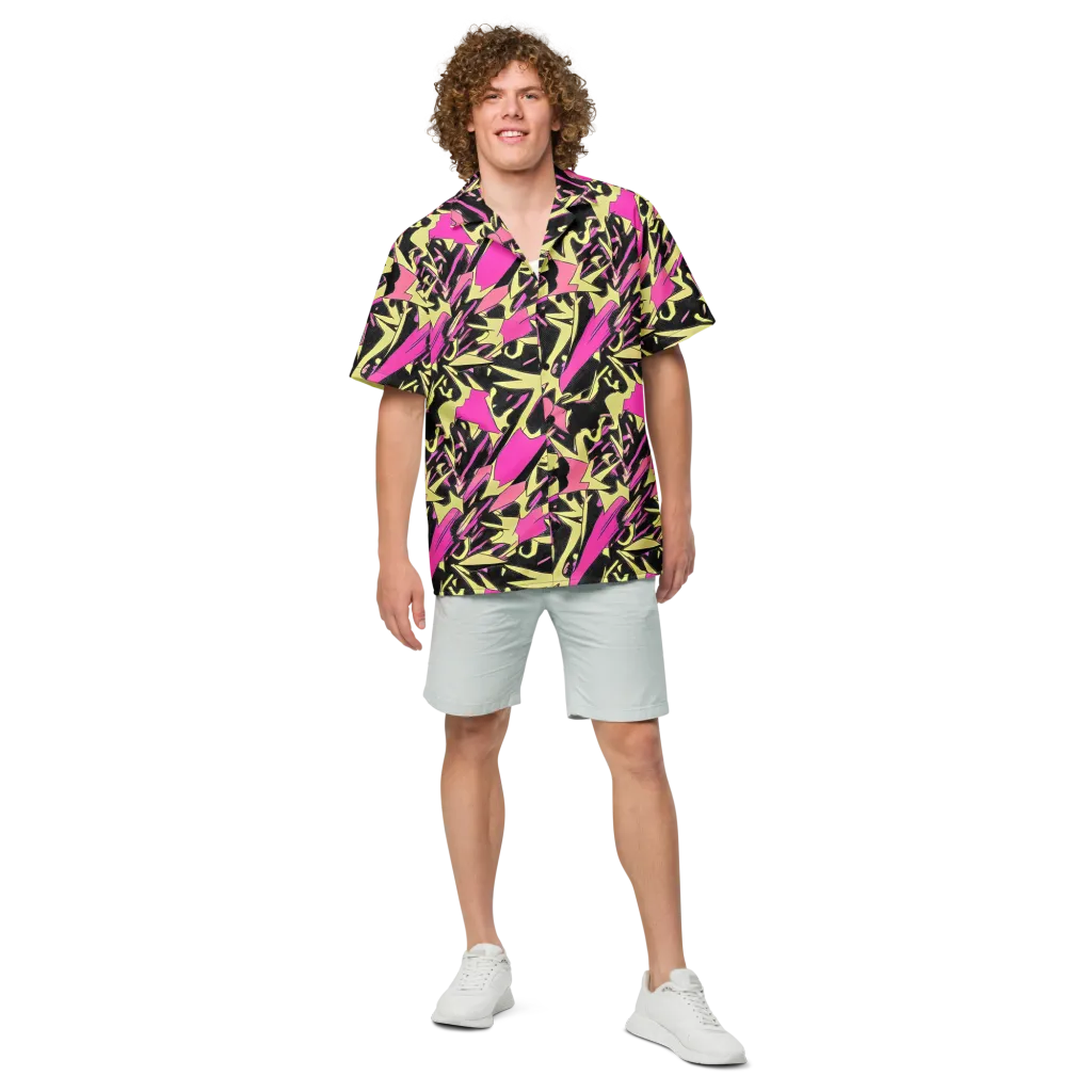Acid Static on Button Shirt — Front