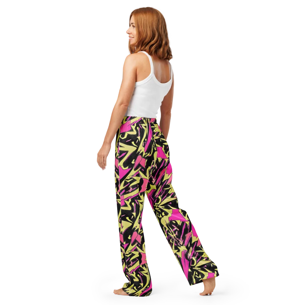Acid Static on Women's Pajama Pants — Back