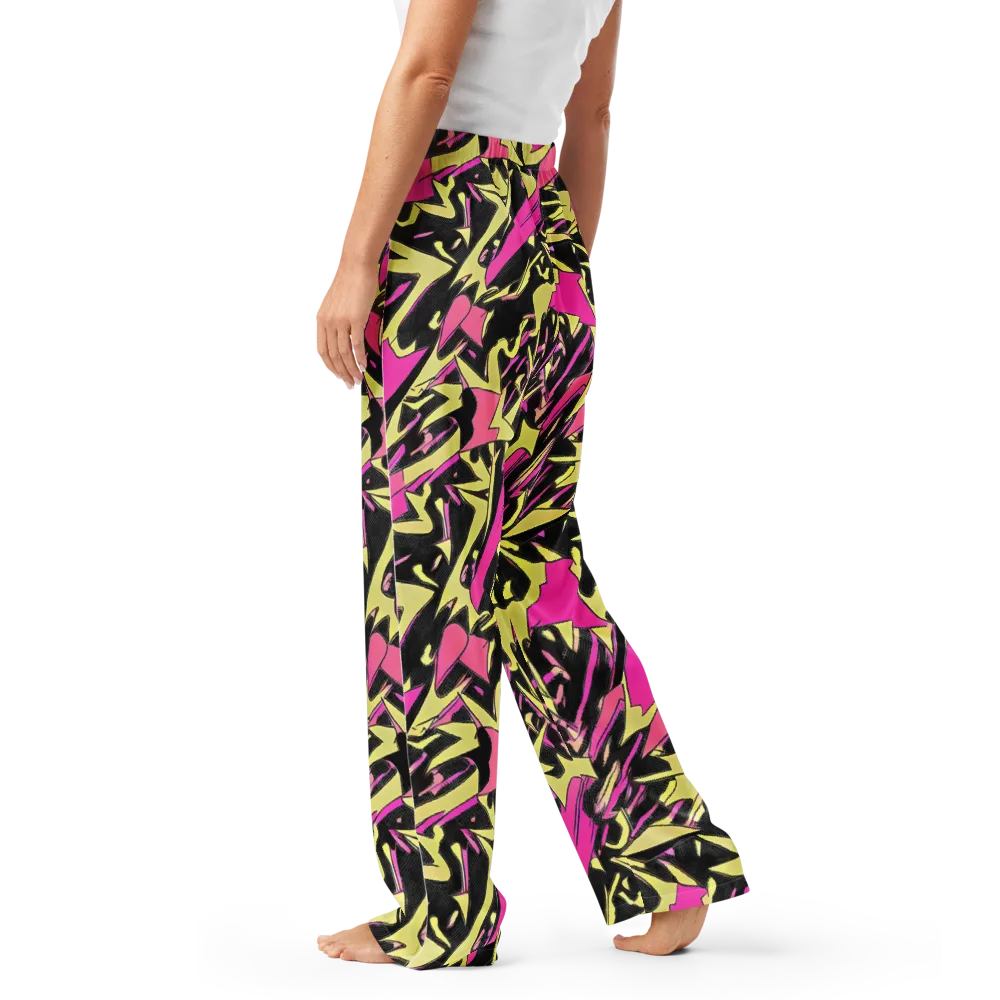 Acid Static on Women's Pajama Pants — Left