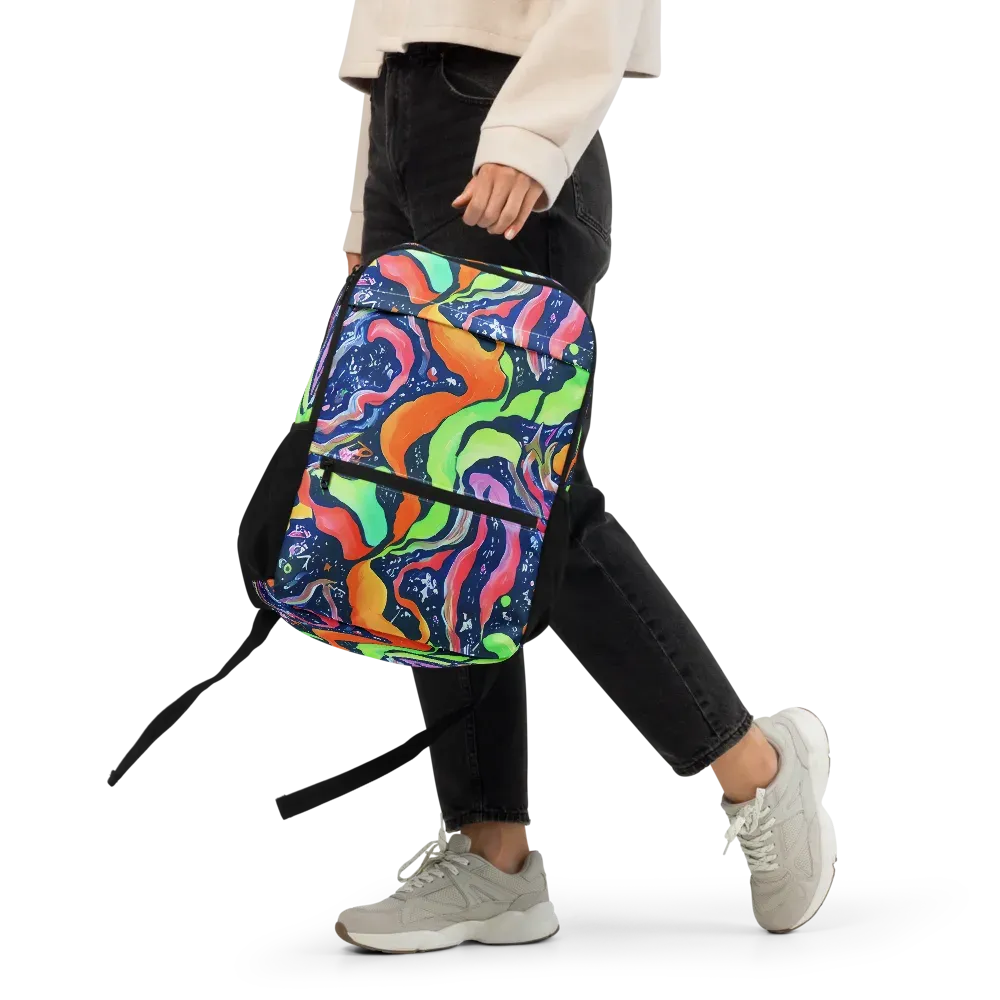 Psychedelic Flow on Utility Backpack — Front